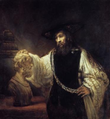 'Aristotle contemplates the bust of Homer', Rembrandt