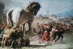 La procession de la cheval de bois de la peinture de Tiepolo Troy