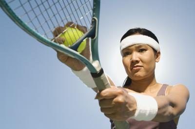 Joueur de tennis Femme avec bandeau.