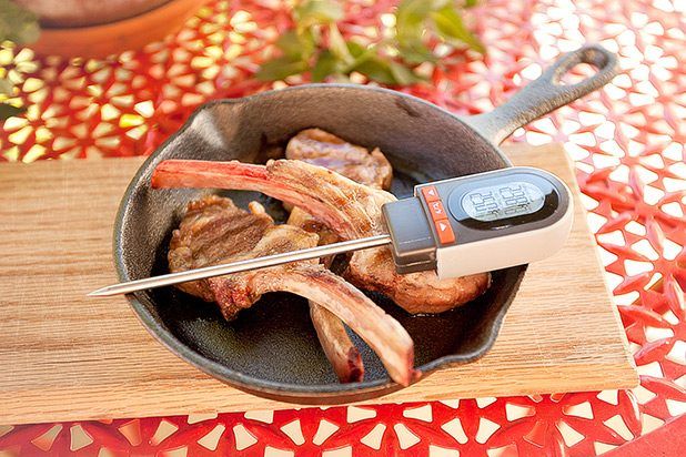 Thermomètres veiller à ce que la température de la grille et de la température de la viande sont là où ils doivent être.