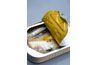 Sardines peuvent être consommés directement à partir de la boîte, avec ou sans craquelins.