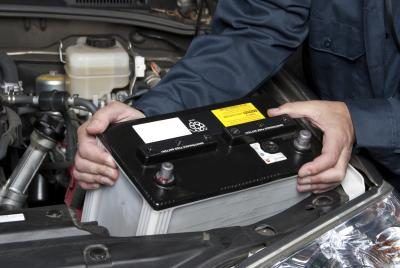 le remplacement d'une batterie de voiture