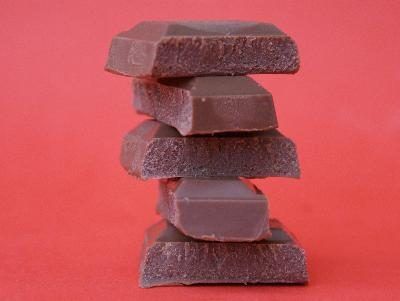 Chocolat réduit est disponible à l'achat après des visites de la Long Grove Confiserie Société.