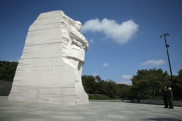 Monument honorant leader des droits civils Martin Luther King.