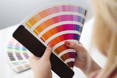 Utilisez des éclats de peinture ou une roue de couleur pour déterminer votre palatte.