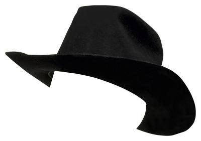 Noir chapeau de cowboy.