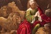 Faire un lion's face to teach Daniel in the lions den.