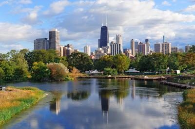 Chicago Illinois est l'une des plus grandes villes dans le Midwest.