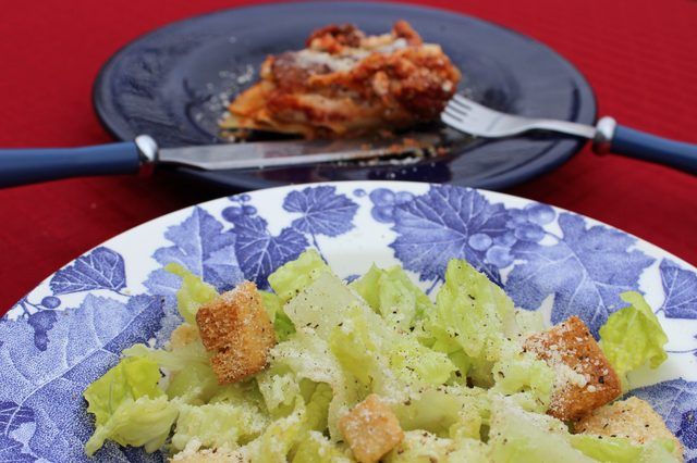 Salades à servir avec Lasagne