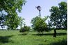 Un vieux moulin abandonné dans l'Indiana rural.