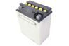 Une batterie de 12 volts a six bouchons de ventilation de la cellule. Les bouchons d'aération sur cette batterie sont jaunes et sont placés au sommet de la pile.