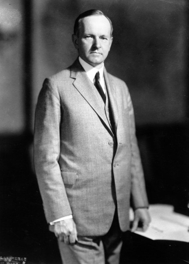 Portrait de Calvin Coolidge.