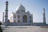 Le Taj Mahal est faite en grande partie de marbre
