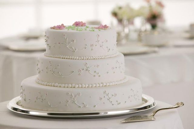 Close-up de gâteau de mariage.