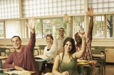 Discussion en classe de lycée