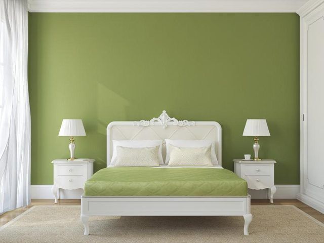 Douce couleur de mur vert