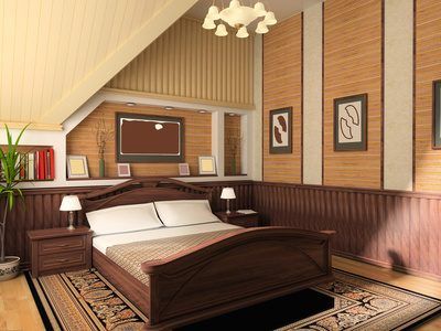 Dans une petite chambre, marcottage votre plancher fournira un style riche et aspect cohérent.