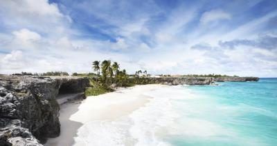 Bottom panorama Bay, la Barbade