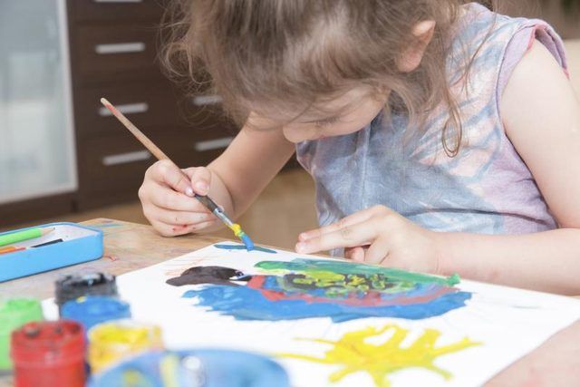 Peinture Jeune fille en classe