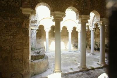 Maisons en Grèce avaient colonnes.