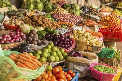 fruits et légumes apportent une lueur saine