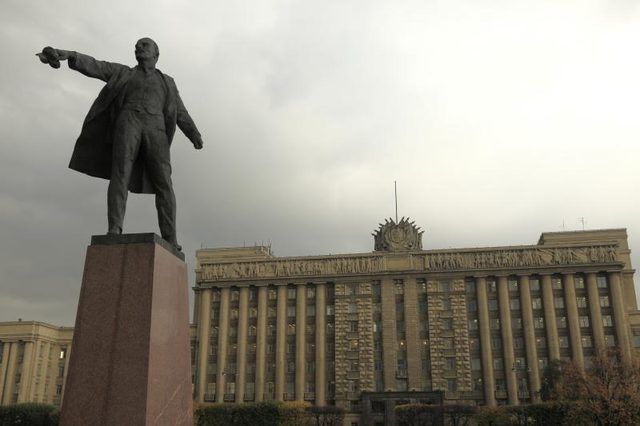 Statue de Lénine en Russie.
