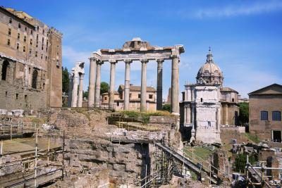 Ruines historiques à Rome.