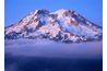 Les glaciers au sommet du mont Rainier érodent sa couronne et de haute flancs.